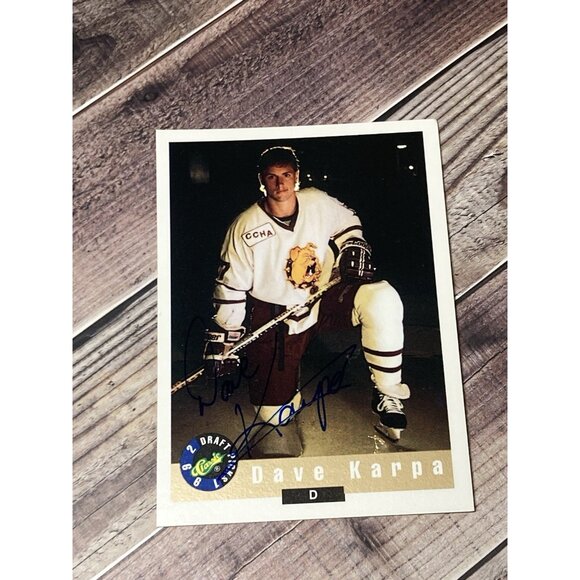 Dave Karpa 1992-93 Classic Draft Picks RC Authentic Signed Autograph Hockey Card - Picture 1 of 3